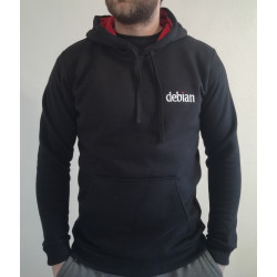 Sweat-Shirt Debian Mixte Noir