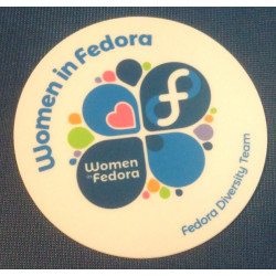Autocollant Women in Fedora